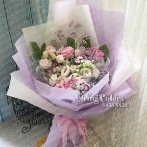 Pink Eustomas Bouquet
